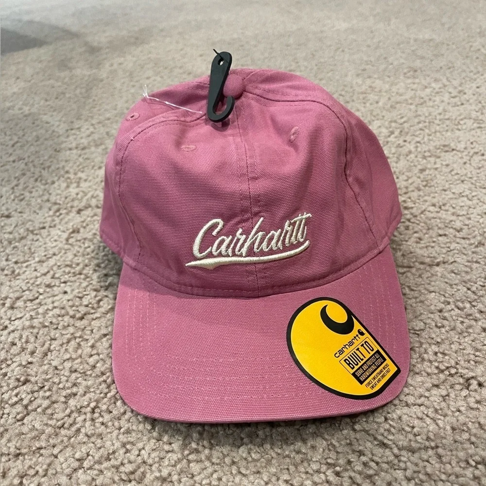 Women's Pink CARHARTT Canvas Script Graphic Cap